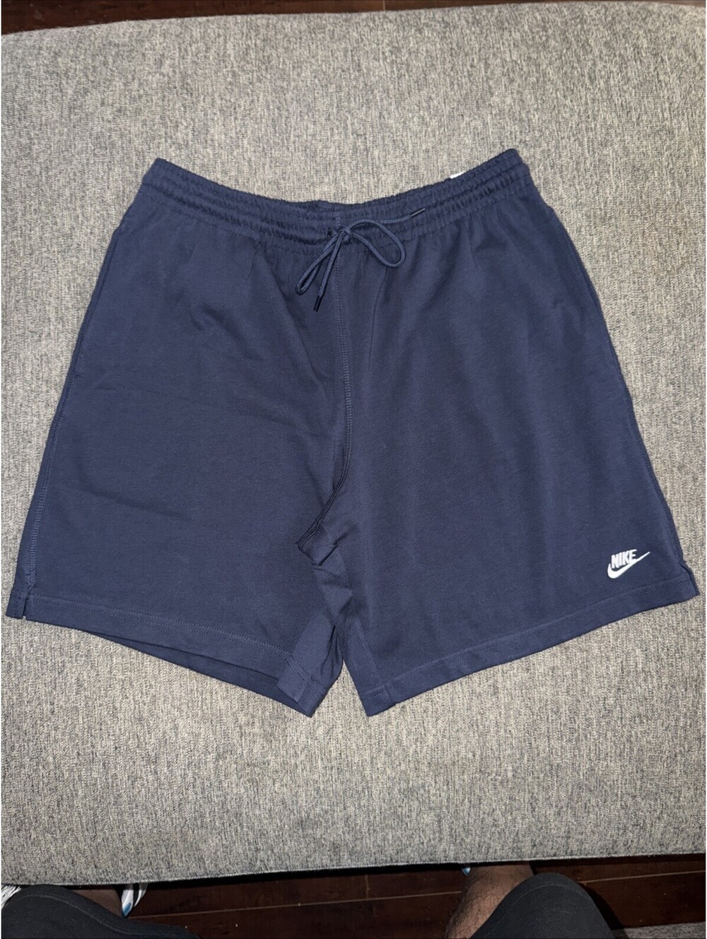 Nike Sportswear Men’s Medium Woven Knit Shorts Obsidian/White FQ4359-451